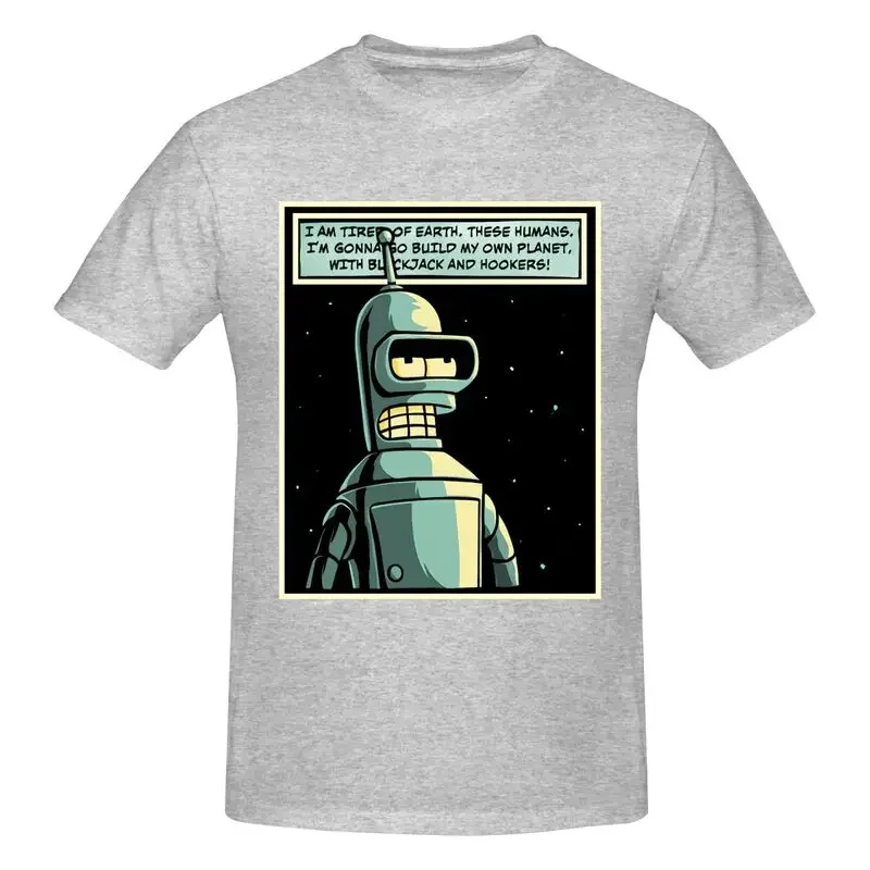 Watchmen Parody Bender Build A Planet Full Of Blackjack And Hooker Shirt T-shirt Tee Unisex Premium