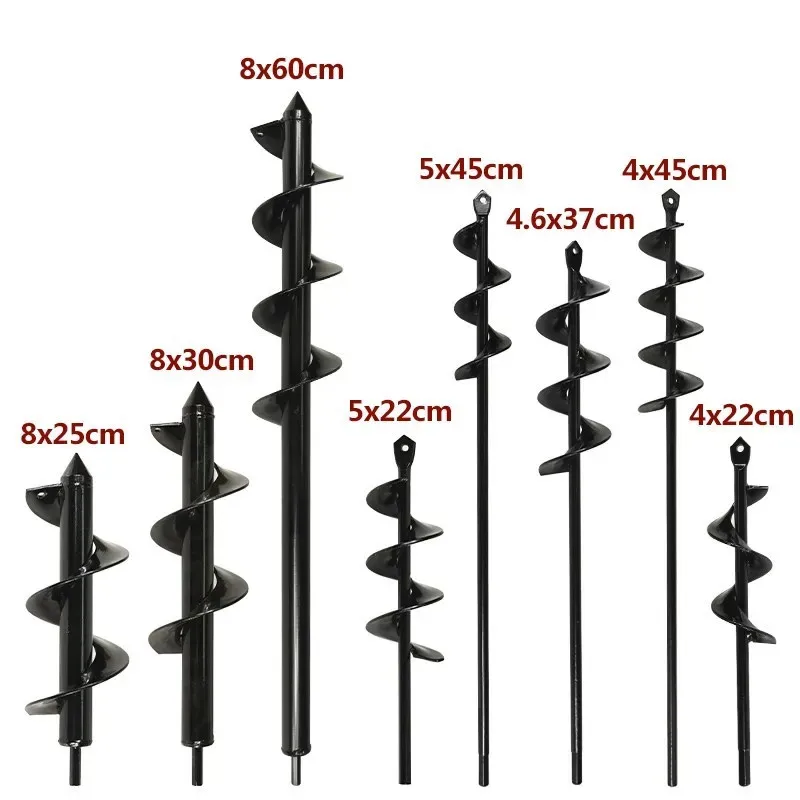 Spiral Pole Auger Set Garden Planting Flowers Plant Supplies Loose Digging Hole