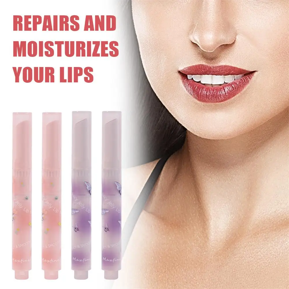 2023 Spiegel Lippenstift Waterdichte Non-Stick Cup Lippenstift Heldere Lip Glazuur Bloem Love Jelly Transparant Korea Make-Up Liptint Balsem