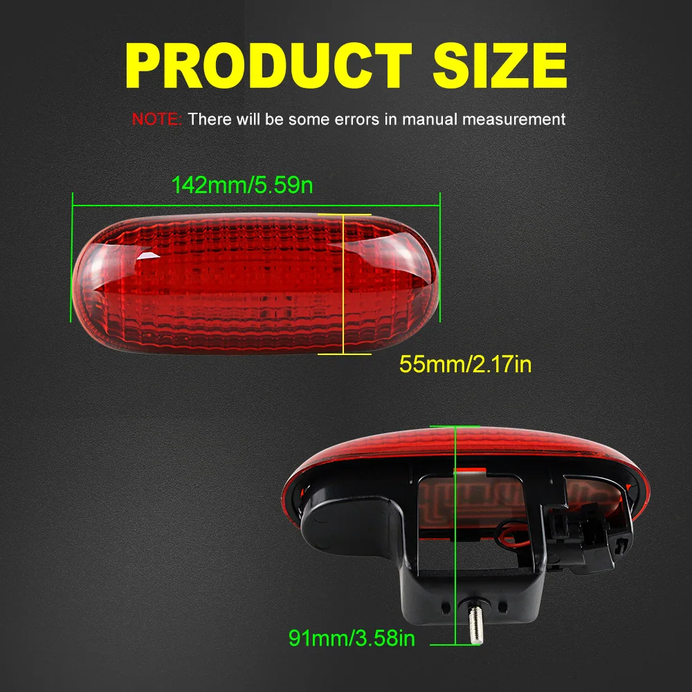 1PCS LED Car Rear High Level 3rd Brake Stop Light For Renault Trafic II Opel Vivaro Nissan Interstar 8200209522 8200040732