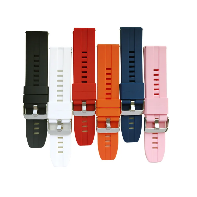 Correas de reloj universales, correa de silicona de liberación rápida de 22mm para Huawei GT2/GT3/GT4 Samsung Xiaomi Lige Huawei Colmi Smartwatch