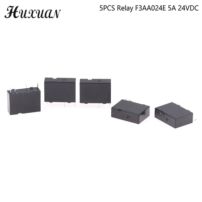 5PCS 24V Relay F3AA024E 5A 24VDC F3AA012E F3AA005E Normally Open 4 Feet Relay 5A