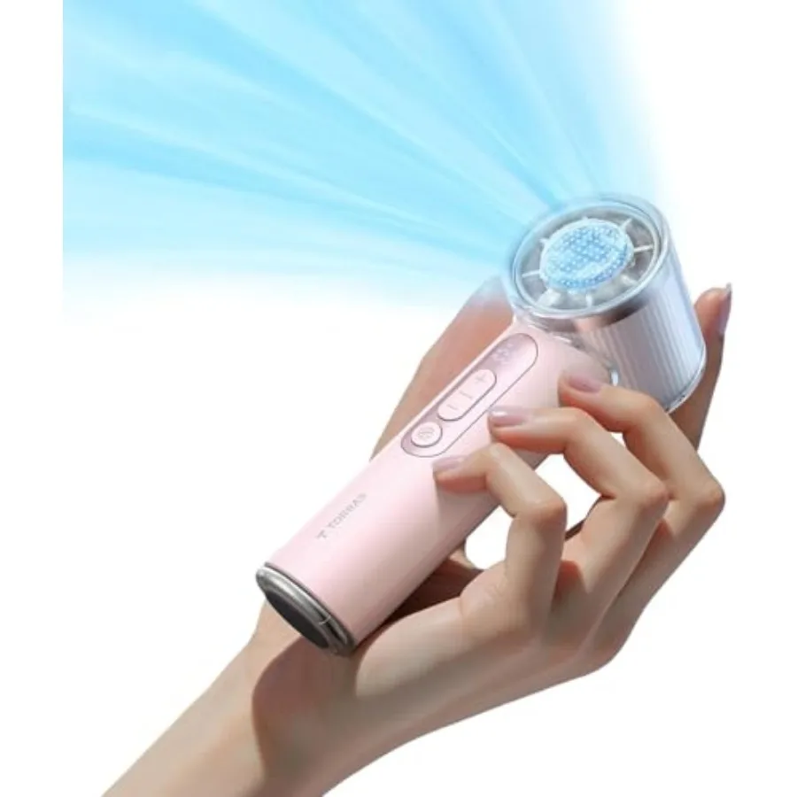 

COOLiFY iva Handheld Fan with Ice Cooler, [Chill by 50F] 0-100 Speed, Super Mini Powerful Portable Fan, 4900mAh Rechargeable Ha