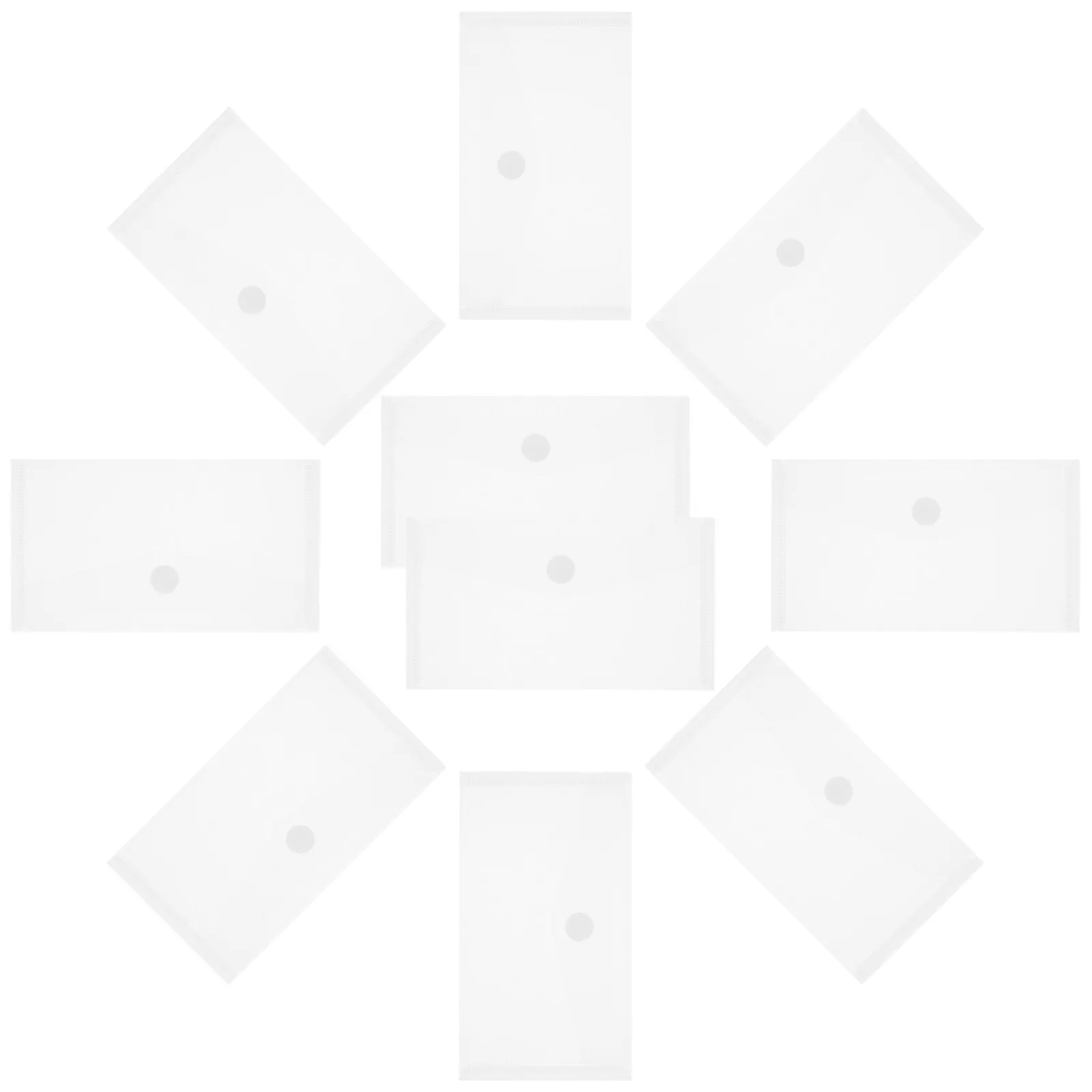 

40Pcs Cash Bag Waterproof Transparent Plastic Money Pouch Clear Document Organizer for Bank Checks Office Business Storage