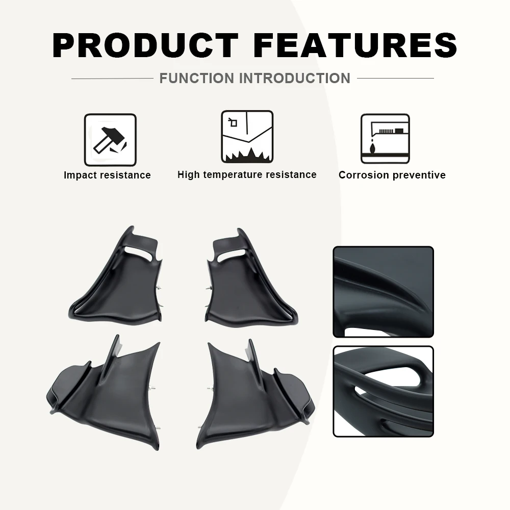For DUCATI Panigale 959/S/1299/R 2015-2020 Motorcycle Winglets 4PCS Accessories Panels Fixed Wing Aerodynamics Fairing Kit ABS