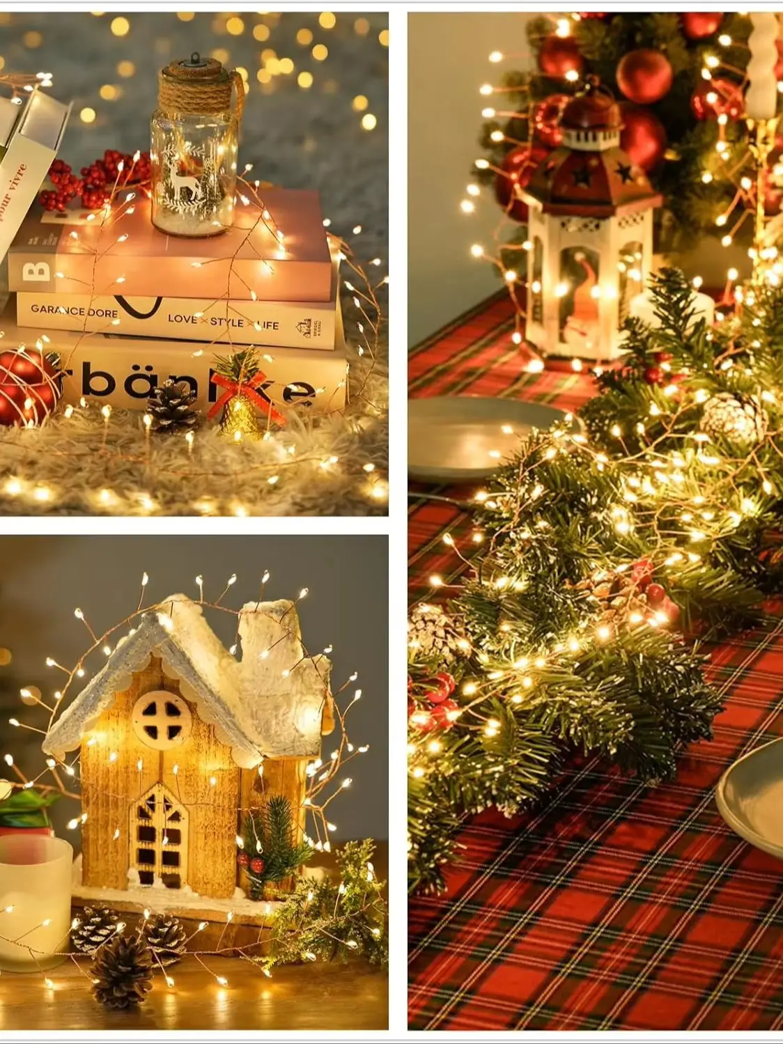 18M 500LED Cluster LED String Fairy Lights Copper Wire Outdoor Christmas Tree Light Garland For New Year Street Home Party Decor — zdjęcie 2