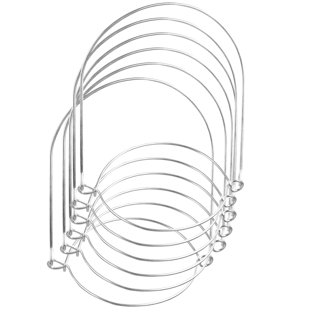 

6pcs Stainless Steel Wire Handles for Canning Jars Silver Color Hanging Hooks Easy Install Wide Mouth Lids Tools Parts