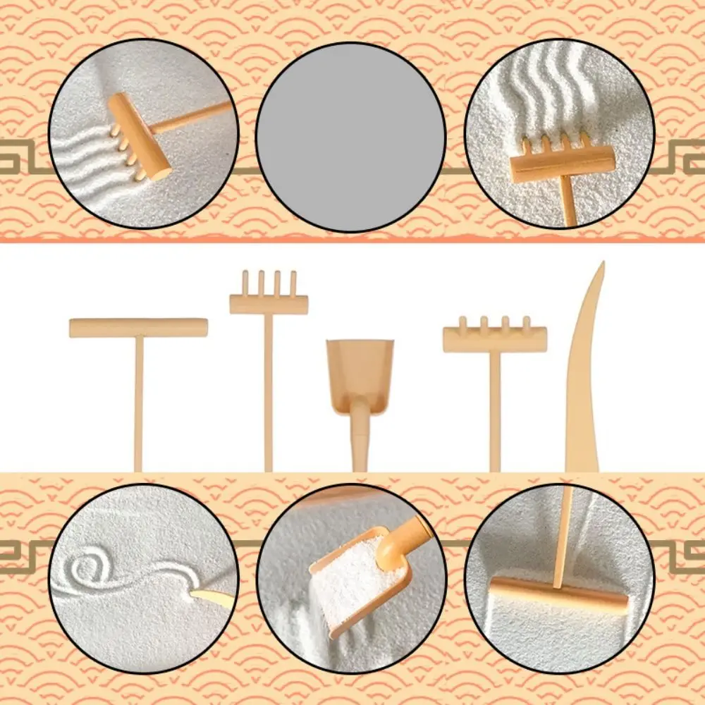 Kit Children's Sand Table Toys Table Tool Sand Mini Tools Set Push Sandbox Toy Sand Painting Tools Sand Painting Rake Set