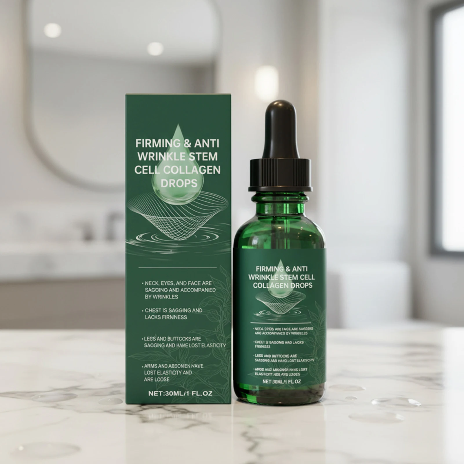30ml Firming Anti Wrinkle Stem Cell Collagen Drops Advanced Collagen Serum For Face Visibles Anti Aging Collagen Serum