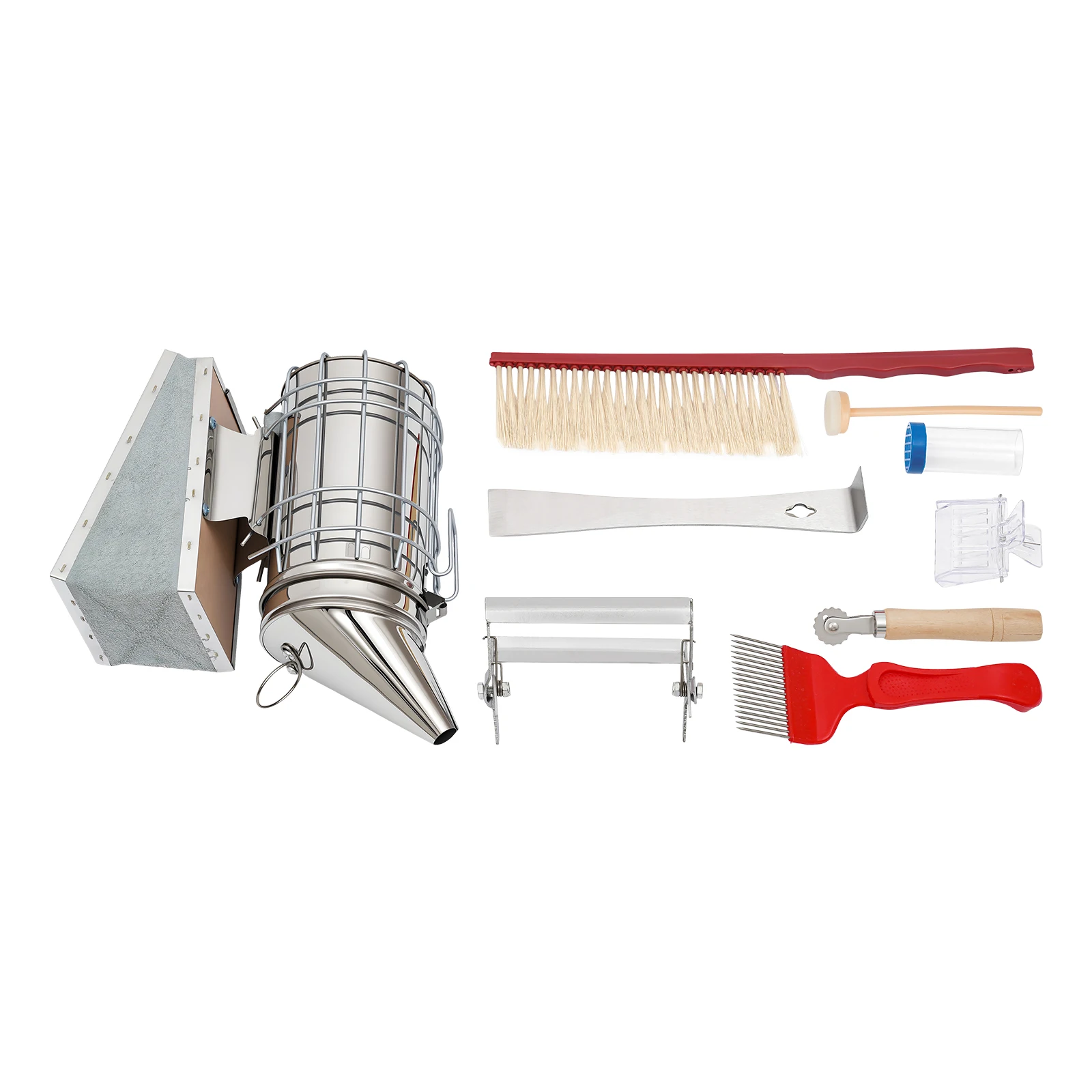 7-teiliges Imkerei-Set mit Manueller Rauchpistole, Edelstahl-Imkerei-Zubehör-Kit für Professionelle Imker und Amateure – Detail 11
