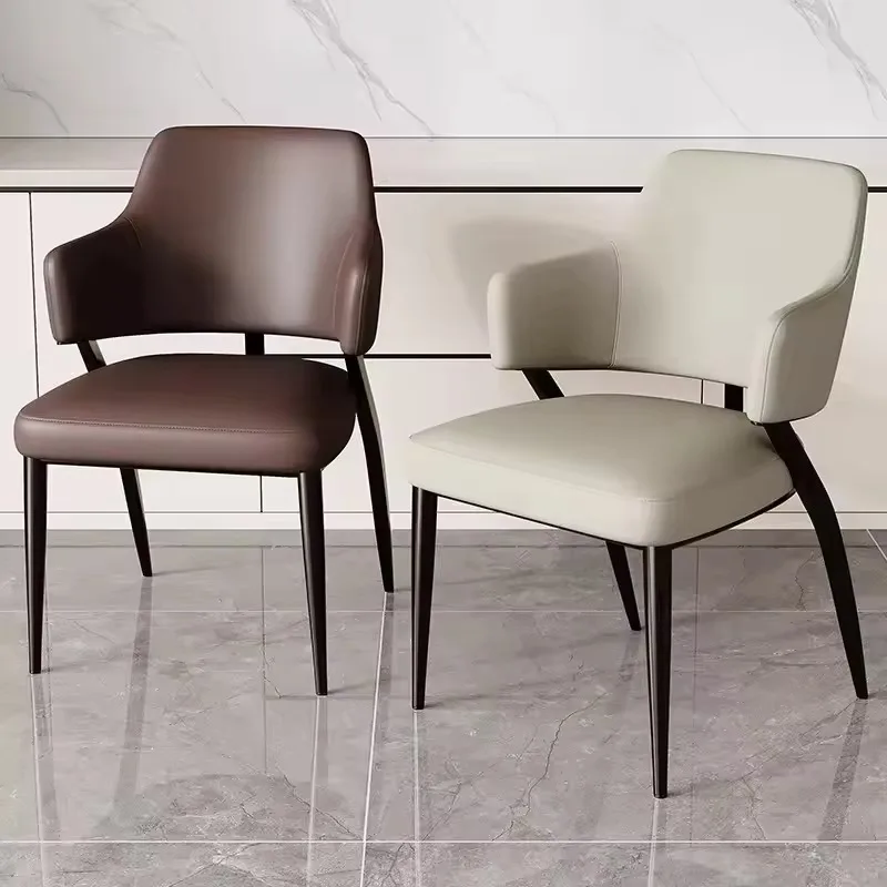 

Элитная мебель для отелей, кафе и ресторанов: индивидуальные кожаные обеденные стулья с мягким современным дизайном для столовых и гостиниц