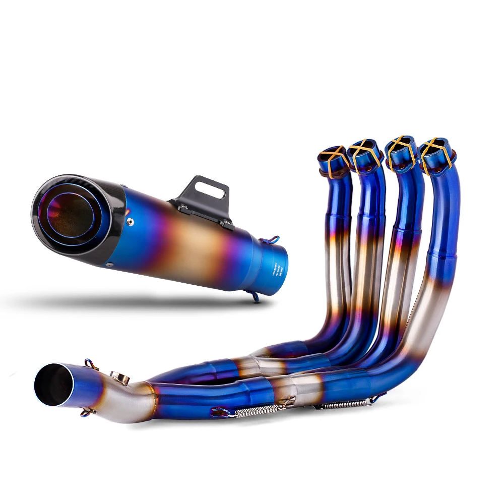 

STLF For YZF R6 Motorcycle Exhaust Modify Stainless Slip on Tube Escape Front Link Pipe Racing Line Kit Modifited 51MM