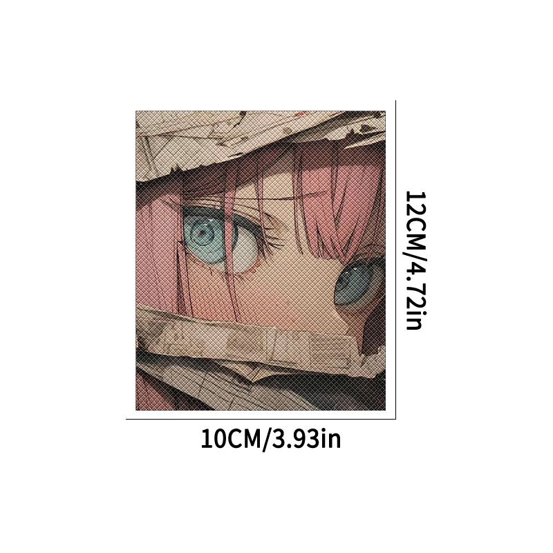 2PCS Anime Girl Motorcycle Stickers Waterproof JDM Style for DlY Motorbike Bicycles Handlebar Anti-slip Vinyl Decals Decoration