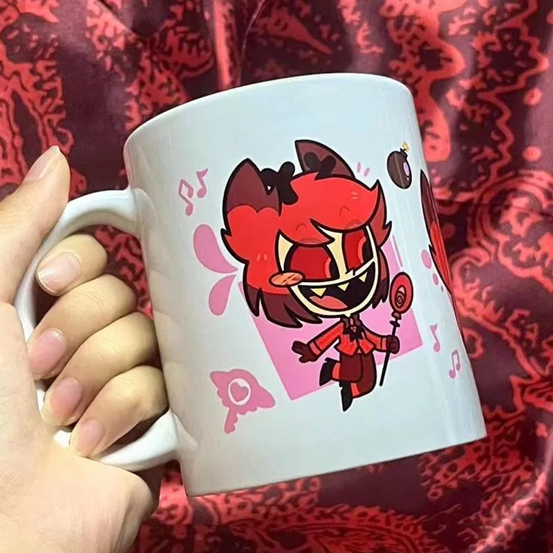 Hazbin Hotel Anime Cartoon Character Ceramic Coffee Cup Creative Water Mug Home Office Drinkware Fan Peripheral Collectible Gift
