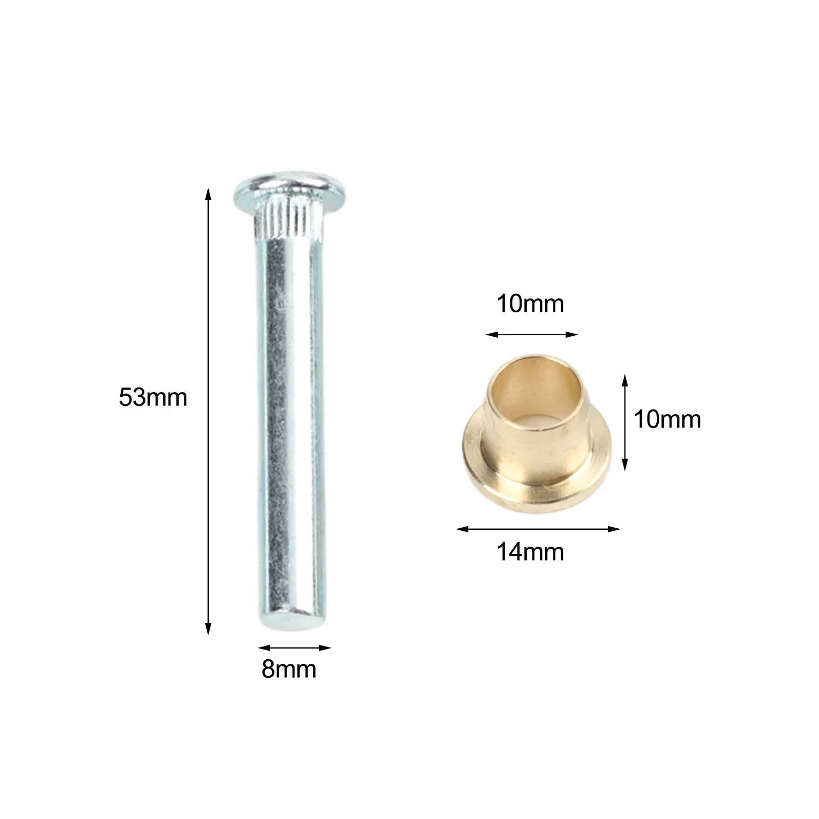 Door Hinge Repair Pins and Bushings Kit for For NISSAN Navara D22 Frontier UTE Pickup 1997-2005 Iron Material for Long-Term Use