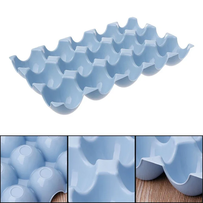 15 Grids Plastic Egg Holder Refrigerator Eggs Container Case Storage Boxes Refrigerator Rack Storage Baskets Kitchen Accessories