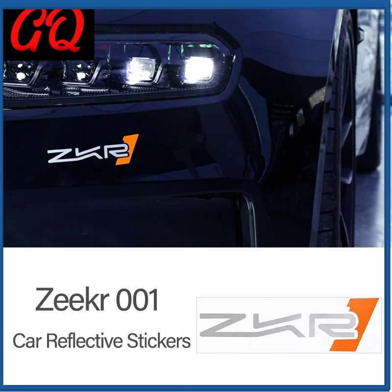 

For ZEEKR 001 Exterior Accessories Front Tailgate Car Body Decor Reflective Stickers Car Styling Modification Accessories