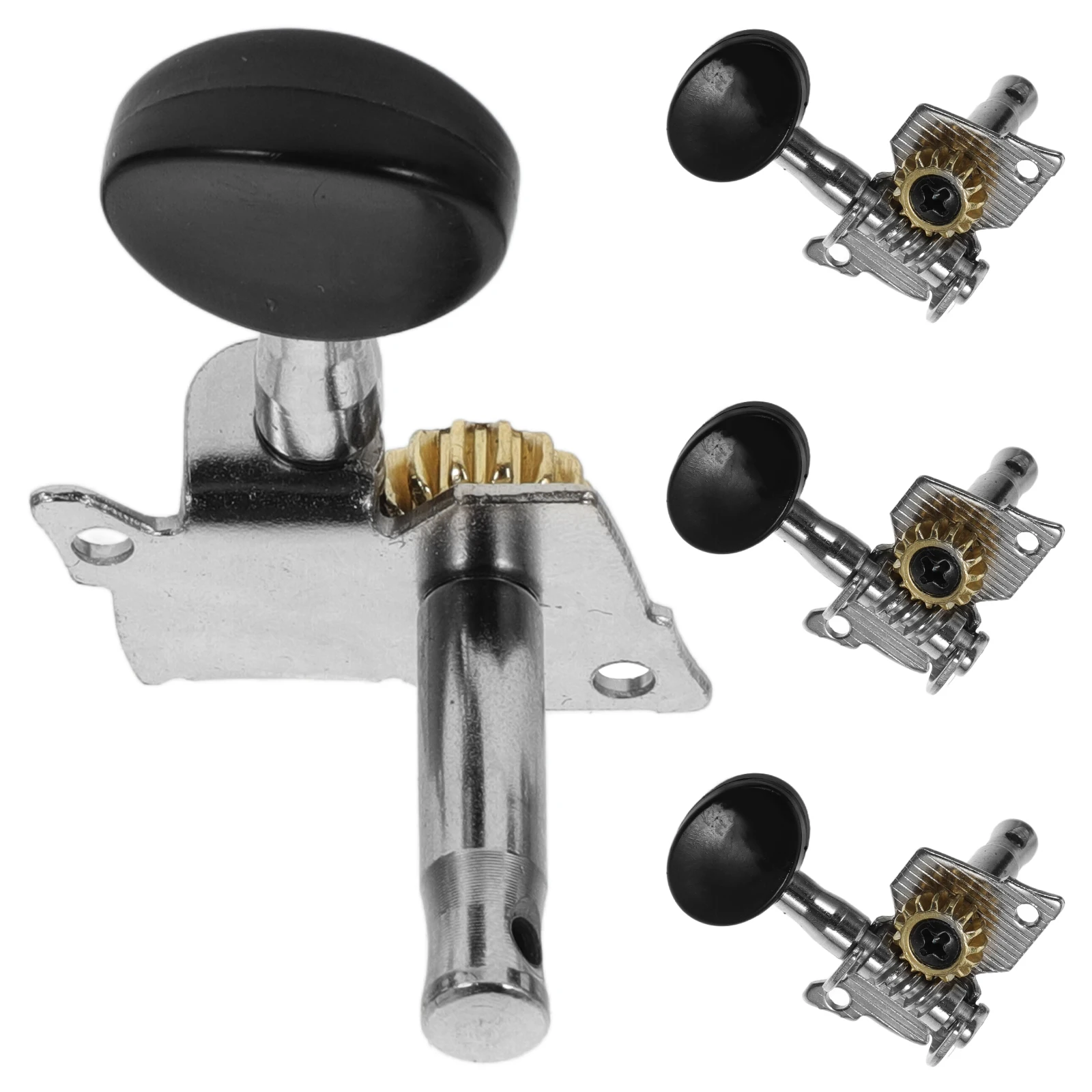 

4pcs Ukulele Tuning Pegs Geared Open Frame Heads for Guitar Small 4 String Durable Material Plastic Steel Beautiful Design