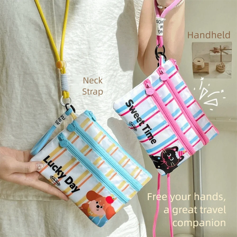 

Cute ID Card Storage Bag Waterproof Lightweight Passport Holder Compact Size Protective Case Travel Card Bag Business Trips