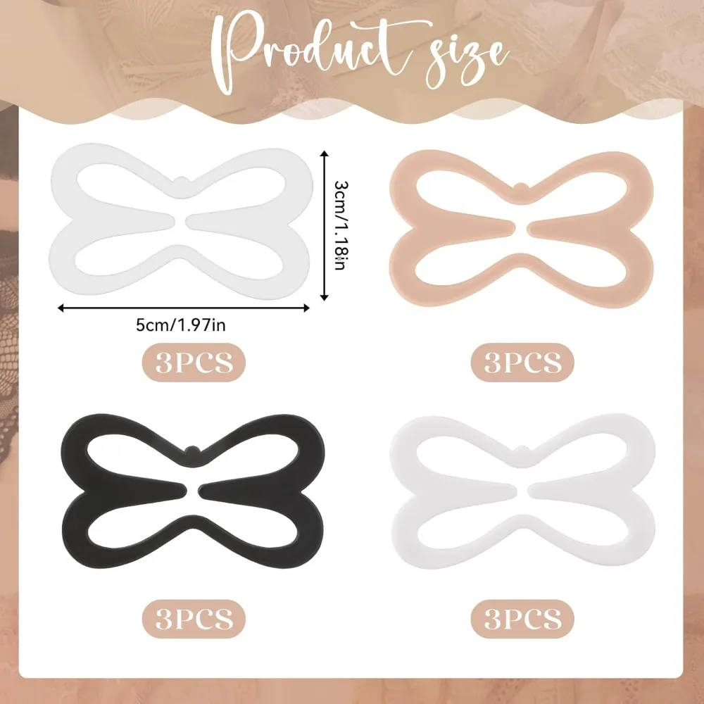 Bra Strap Holder Clips for Racerback, Bra Strap Clips Anti-Slip Buckles Conceal Strap - Detail 1