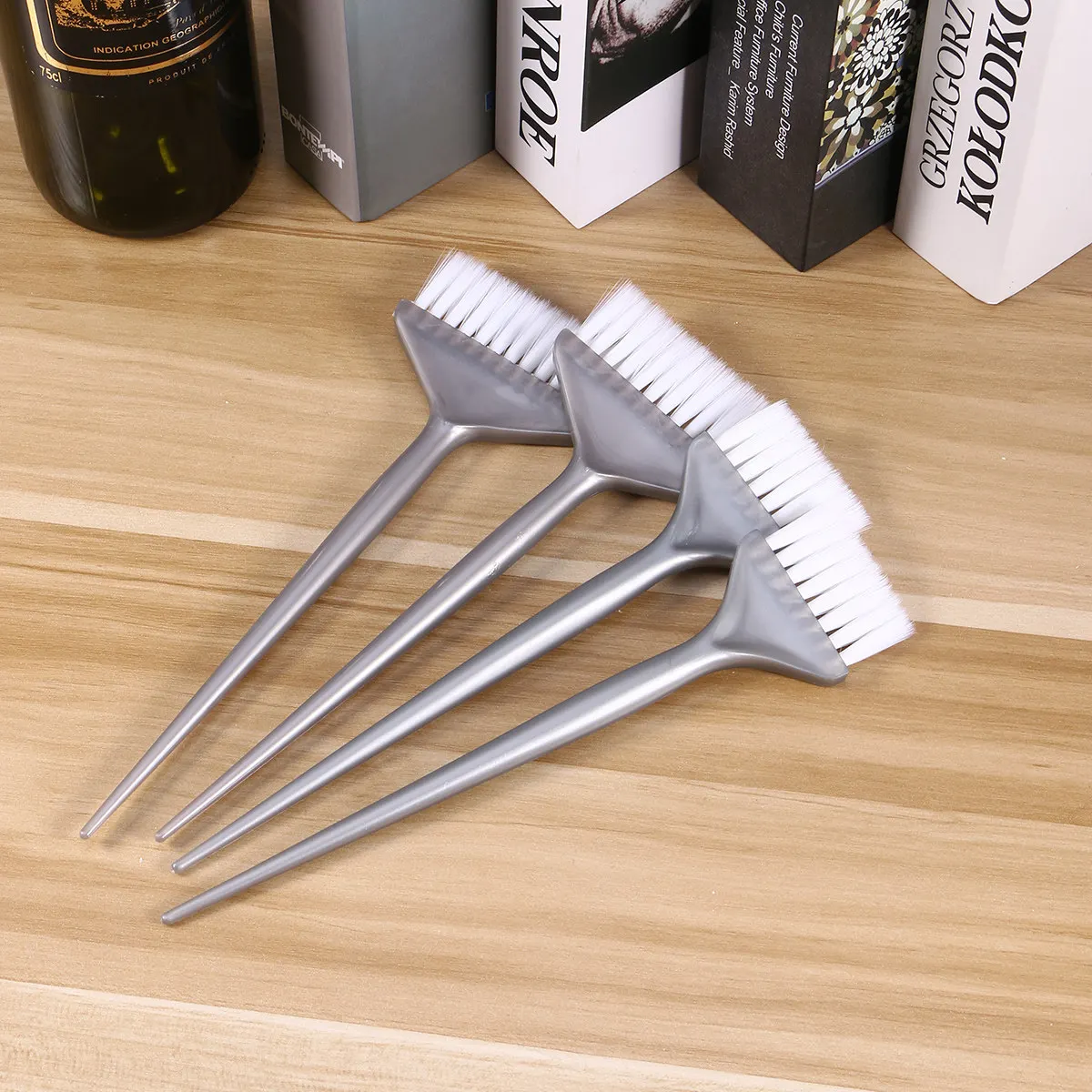 6Pcs Hair Color Comb Wide Hair Dye Brush Salon Coloring Tool Long Handle Easy Clean Applicator for Professional Tint