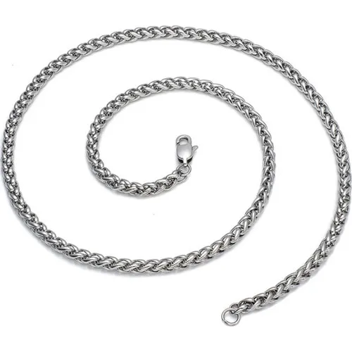 Chavin 4 Mm. 55 Cm. Auger Steel Men 'S Chain Necklace Dg34 Fashion Elegant Showy Gift