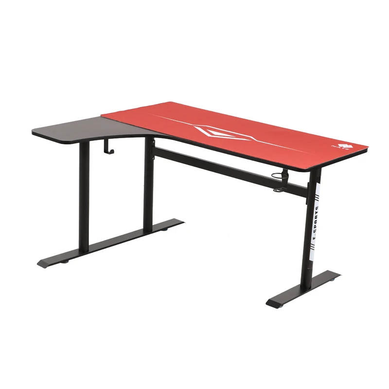 

Игровой стол, эргономичный компьютерный стол для киберспорта, профессиональный игровой стол с прочной металлической рамой, простая сборка