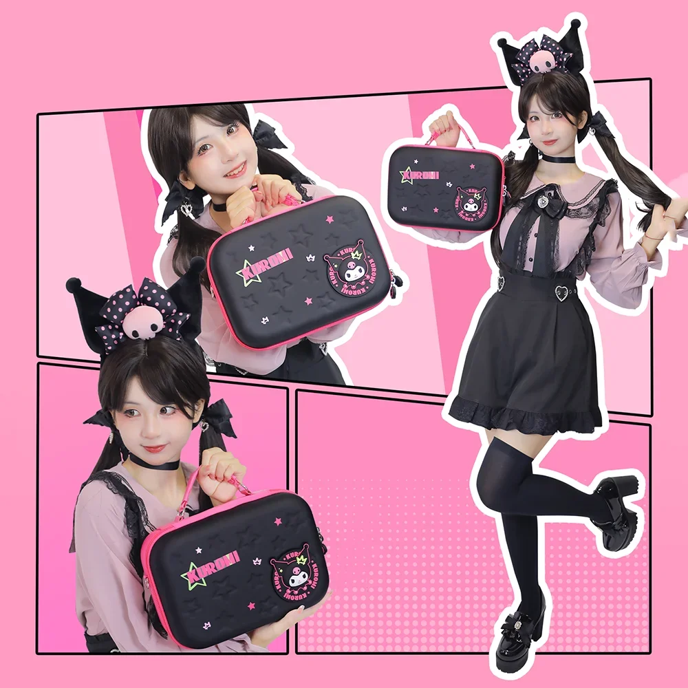 Genuine Sanrio Figure Kuromi Switch Protective Shell Gift Box Set Cute Switch Oled/Ns Storage Bag Girl Surprise Birthday Gift