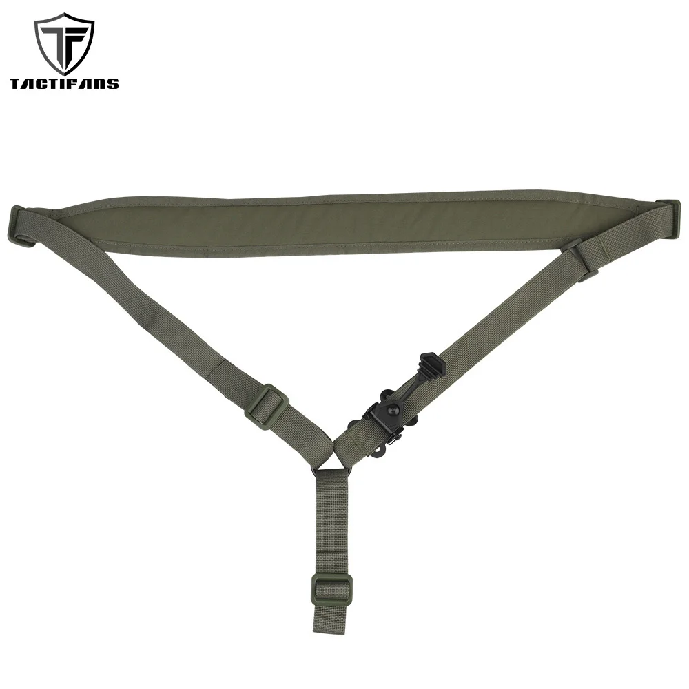 Tactical Rifle Gun Sling One Point AK Stalker Sling Padded Shoulder Strap Rubber Pull Tab Paintball Hunting Accessories