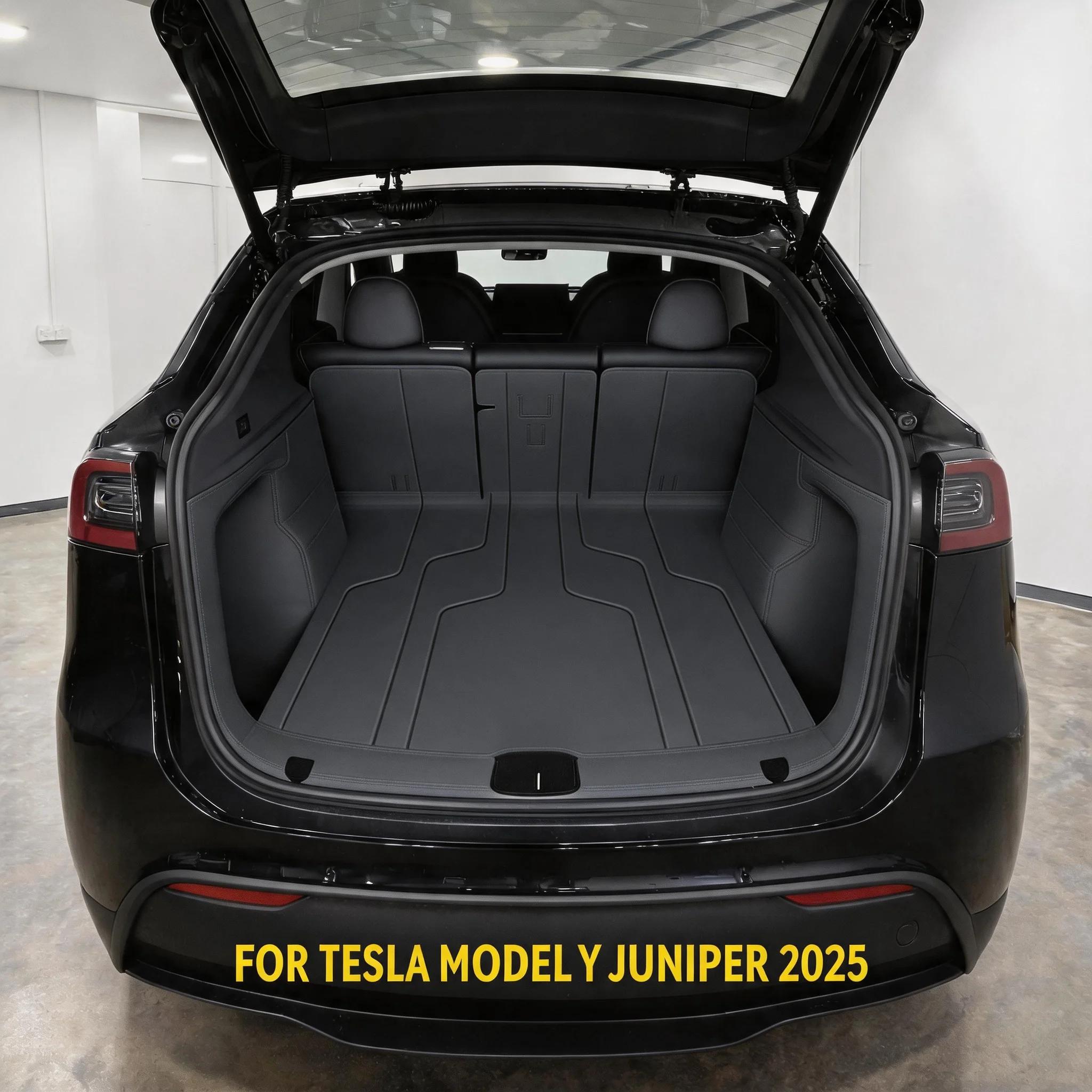 Practical Auto Rear Cargo Accessory Full Coverage Leather Trunk Boot Liner Fit Tesla Model Y Juniper 2025 2026 Vehicle Parts