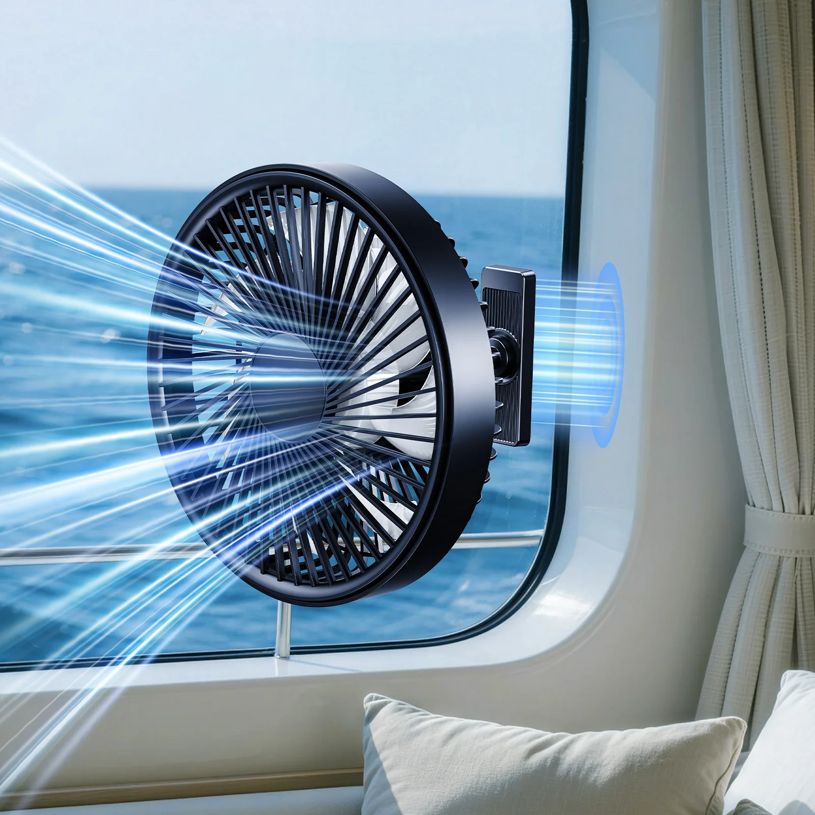 

Мощный магнитный вентилятор Hipacool для круизных лайнеров, аккумулятор 3000 мАч, перезаряжаемый через Type-C, охлаждающий вентилятор 360° ° Поворотные вентиляторы для гольф-каров