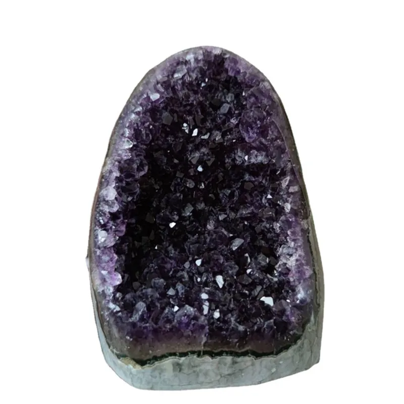 Große Natürliche Lila Brasilianische Amethyst Quarz Kristall Höhle Druzy Geode Cluster Healing Stein Probe Hause Dekoration Ornament