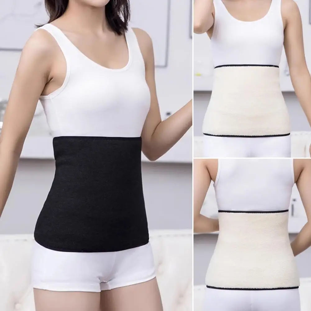 

Warm Cashmere Waist Warmer Winter Thermal Lower Back Support Lumbar Stomach Protection Band For Women Menstrual Pain Relief