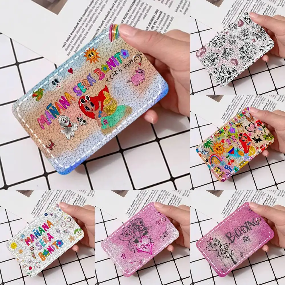 

Держатель для карт Singer K-Karol G, подходит для кредитных карт и проездных, из мягкой кожи, прямоугольный, с брелоком.