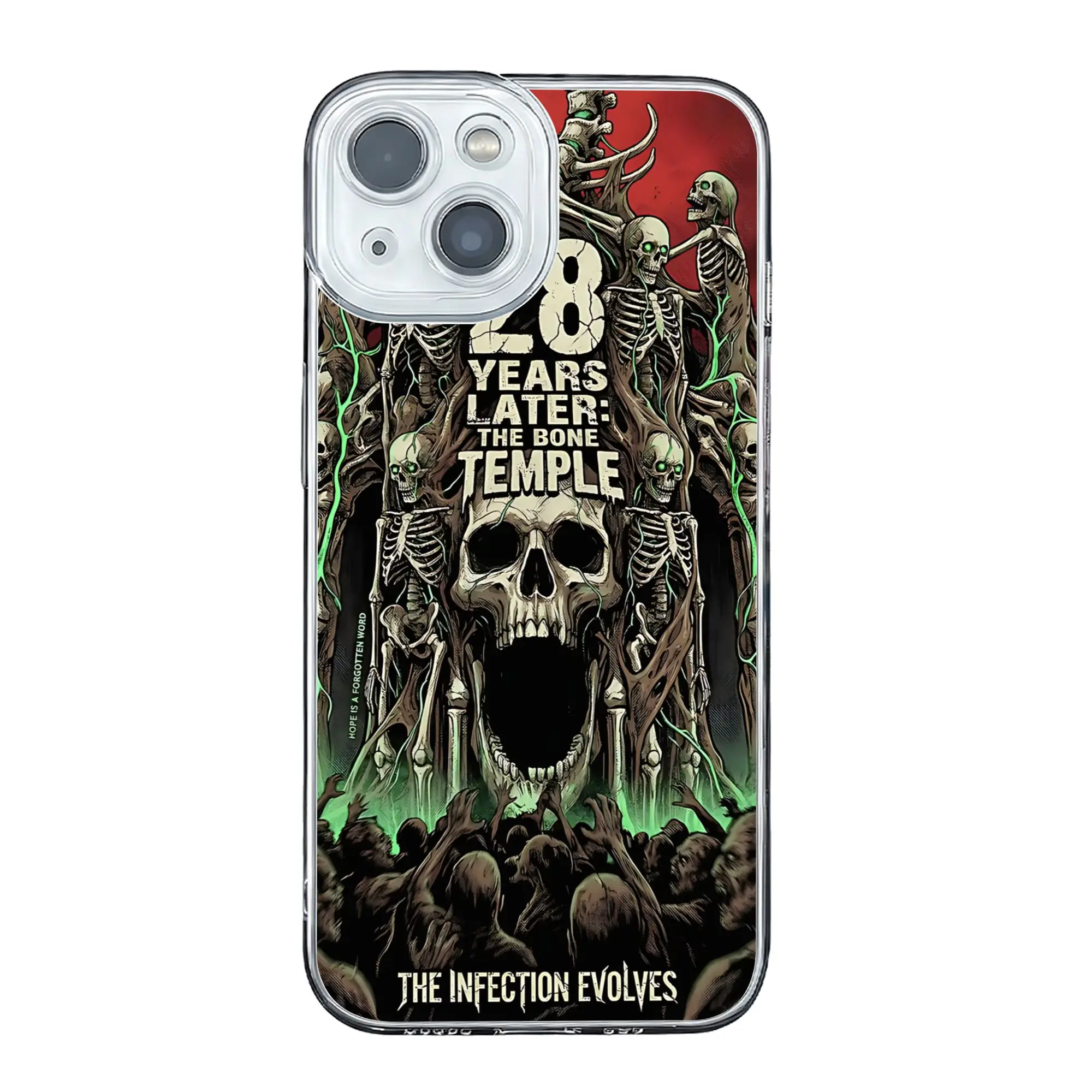 l'infection évolue     28 ans plus tard, coque de téléphone anti-collision Bone Temple pour iPhone 17 16 15 14 13 12 11 Pro Max