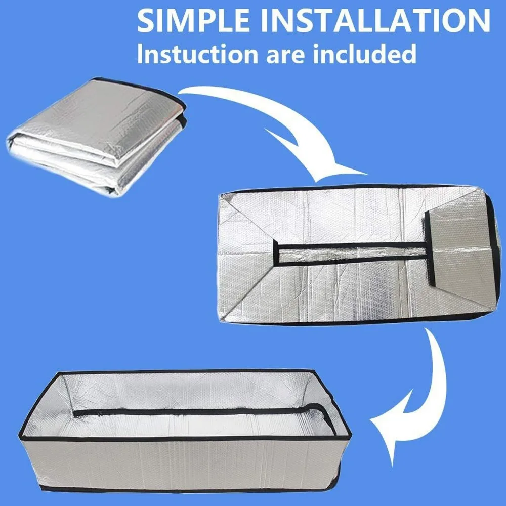 Attic Staircase Heat Insulation Cover Thermal Insulation Stairway Protection Cover Aluminum Foil Attic Cover Dust Covers