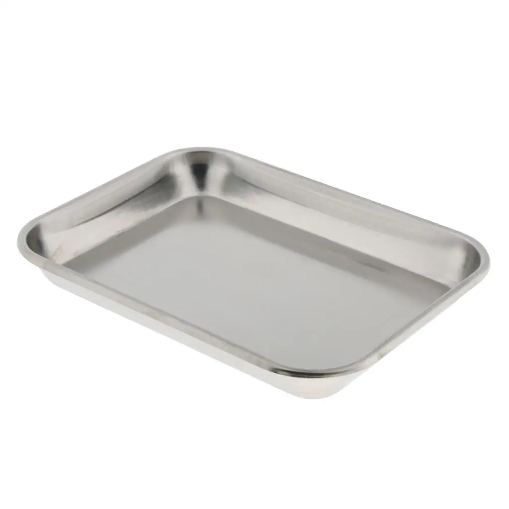 Stainless steel shape square Pan Container Organizer Instrument Tray