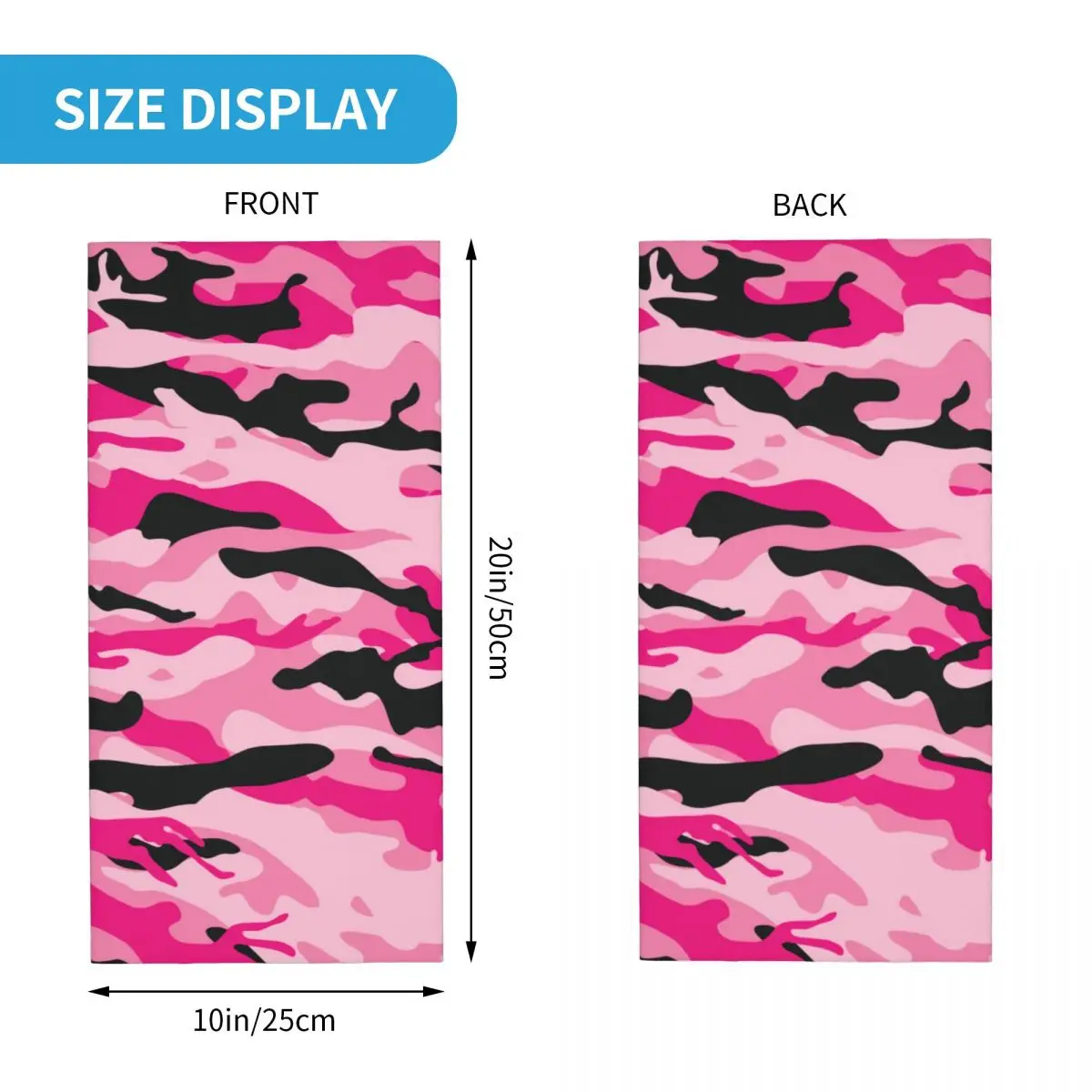 Custom Morden Camouflage Style Camo Bandana Neck Warmer Women Men Winter Ski Hiking Scarf Gaiter Face Cover