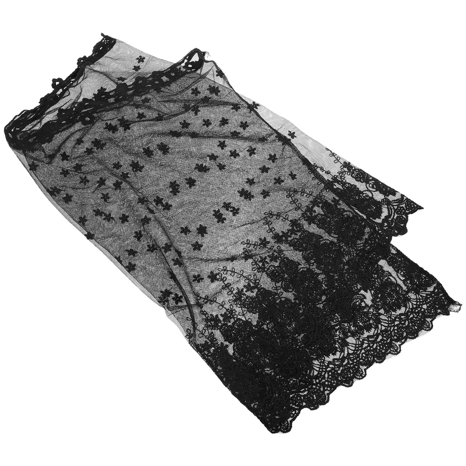 Delicate Lace Bridal Veil Lightweight Wedding Head Covering Decorative Veil for Bride Chic Bridal Accessories Covering