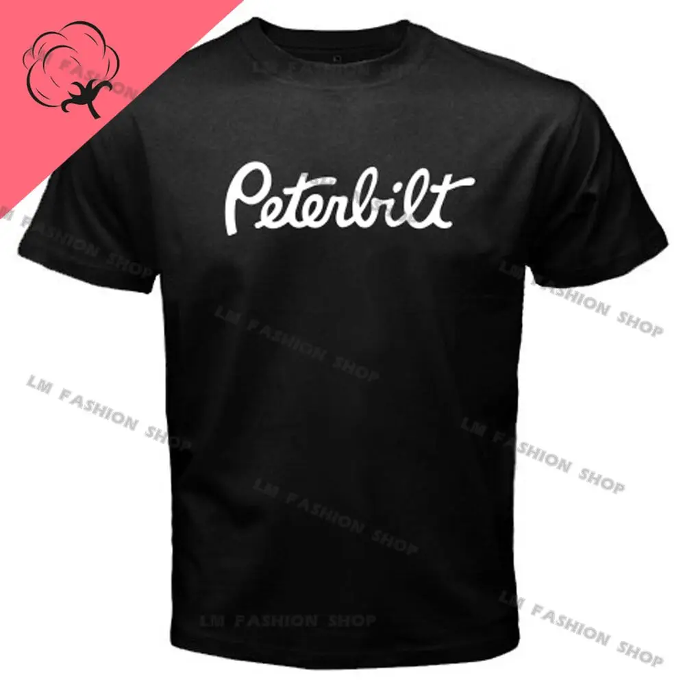 

PETERBILT TRUCKS TRUCKER Simple Graphic TShirts Men's Clothing Short Sleeve Tops Cotton Tees Women's Printed T-Shirt