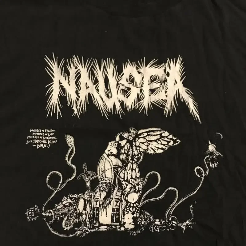 Nausea Band Evil Pope T Shirt Full Size S 5XL