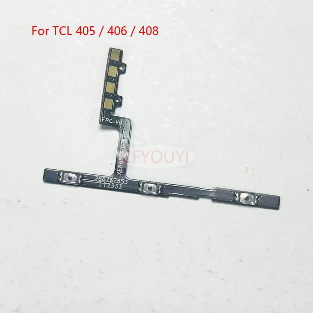 1~10 piezas para TCL 405/406/408, interruptor de encendido/apagado y cable flexible para botón lateral de volumen