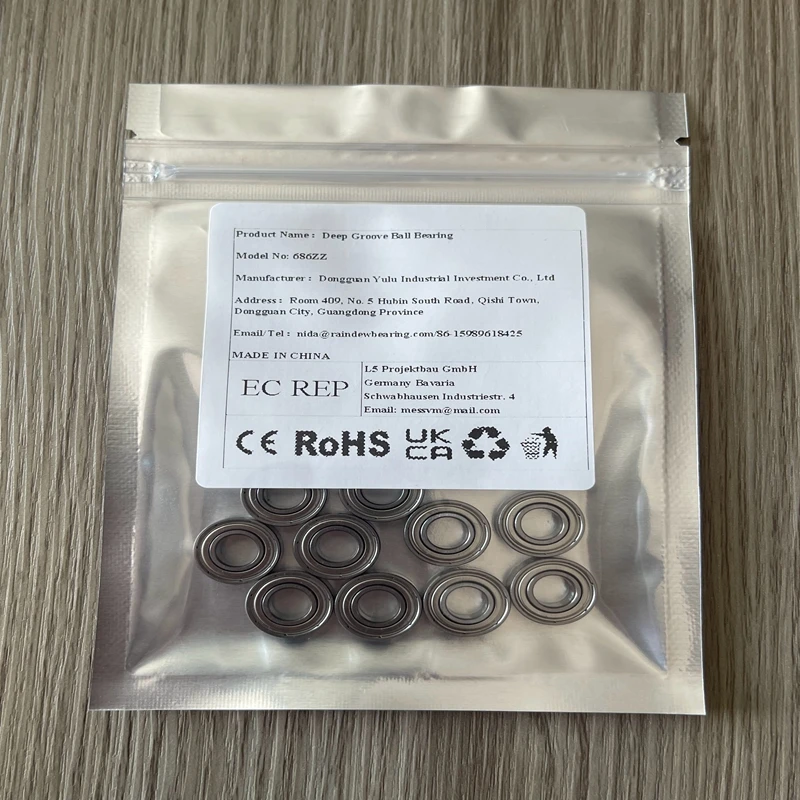 

10PCS 686ZZ Bearing ABEC-9 6x13x5mm High Speed Miniature Ball Bearings 686ZZ 686