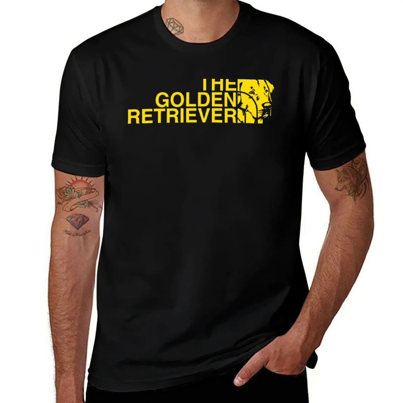 The Golden Retriever Face T-Shirt Casual Loose Fit Summer Tee Shirt