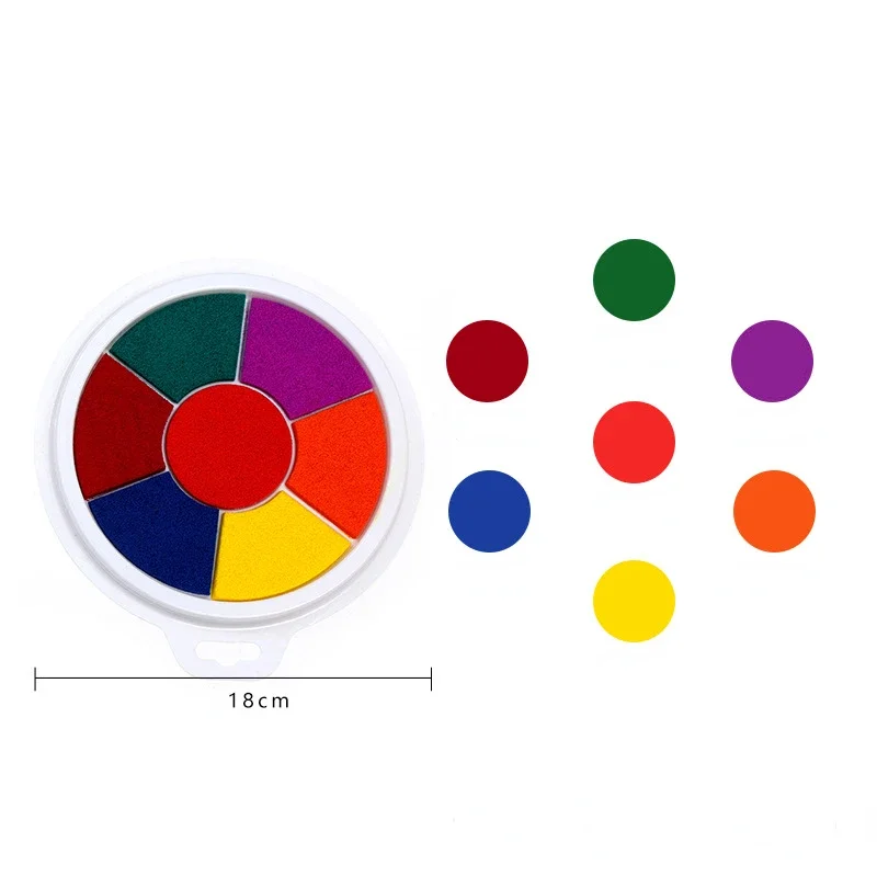インクパッド6/7色,インクパッド,カラフルなクラフトパッド,インクパッド,日曜大工用,楽しい,指紋,スクラップブッキング