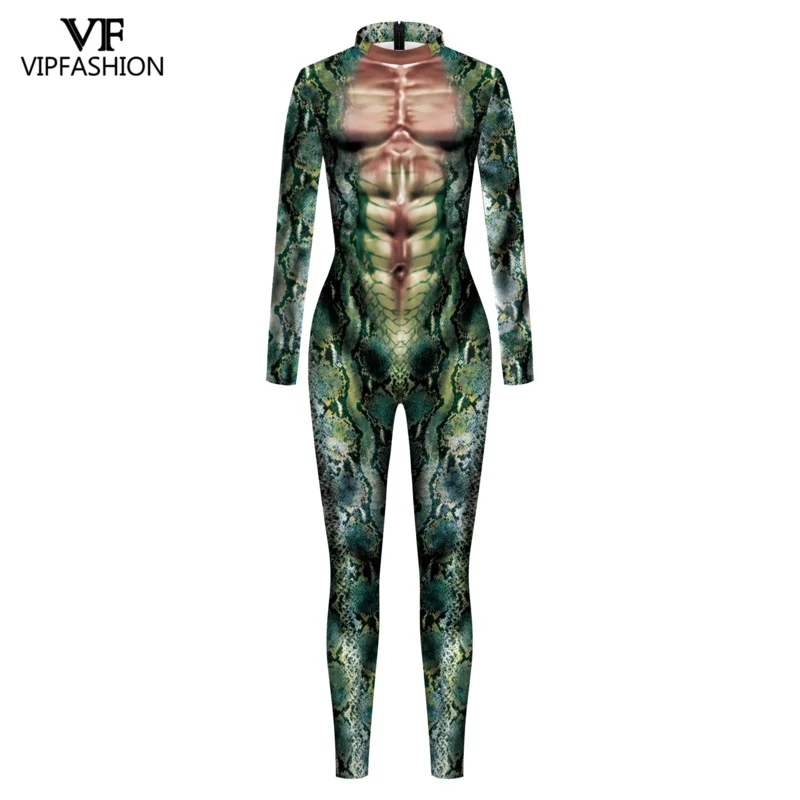 Macacão VIP Moda Snake Print para Homens e Mulheres, Roupas de Carnaval do Dia das Bruxas, Impressão 3D, Terno Zentai Sexy, Casal Panos Cosplay, Roxo