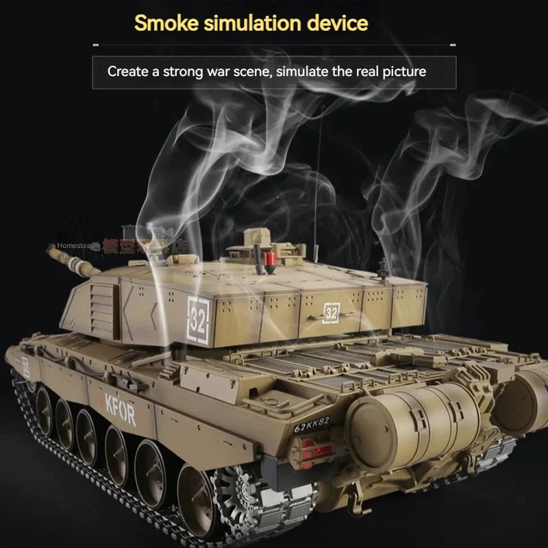 Großes ferngesteuertes Kampfpanzer-Spielzeugauto-Modell, Kindergeschenk, multifunktionale Rc-Panzerfahrzeug-Enthusiasten-Kollektion