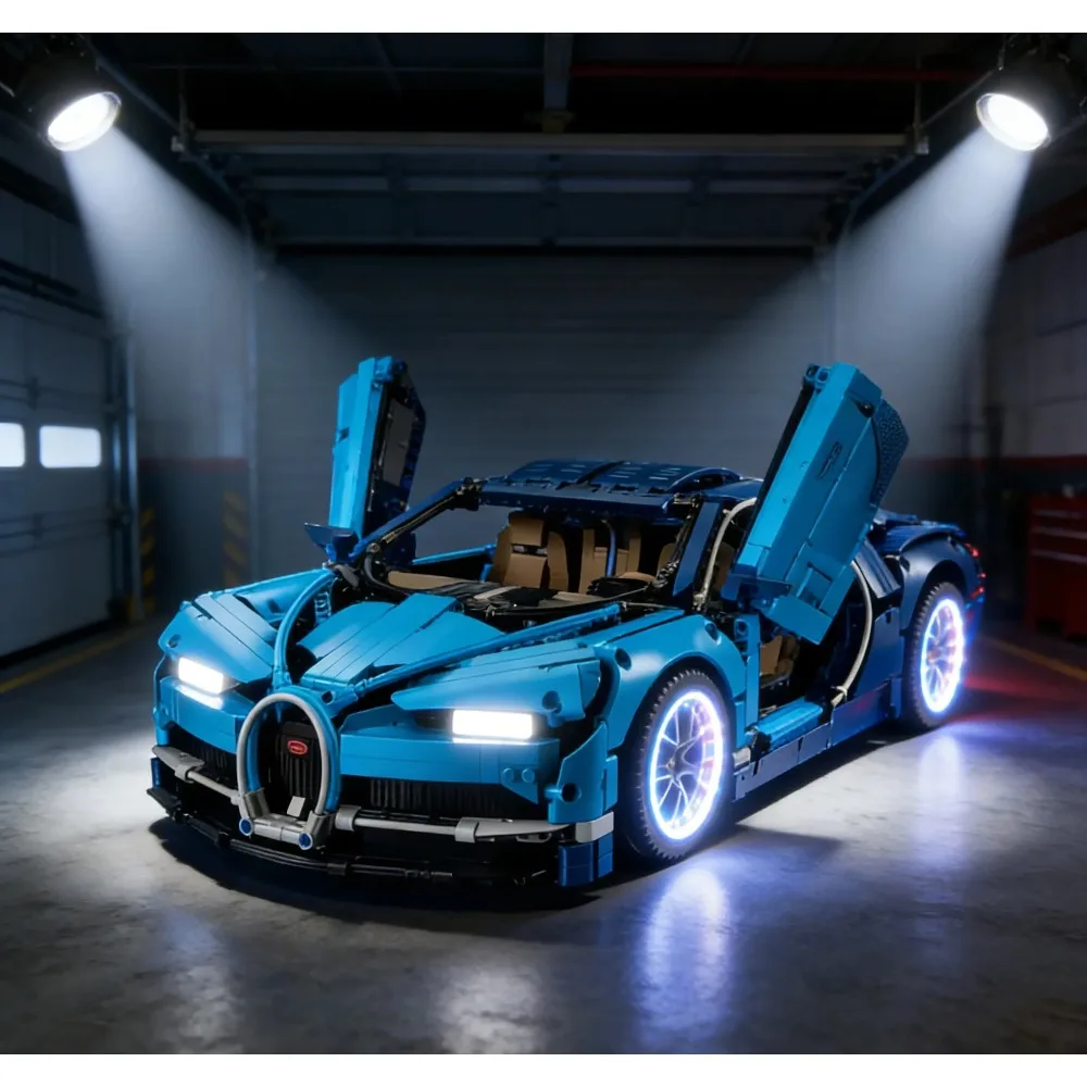 Ensemble de blocs de construction de voitures de course super sportives, 3599 pièces, compatibles 42083, Kit de briques DIY très détaillées, cadeau parfait pour les enfants