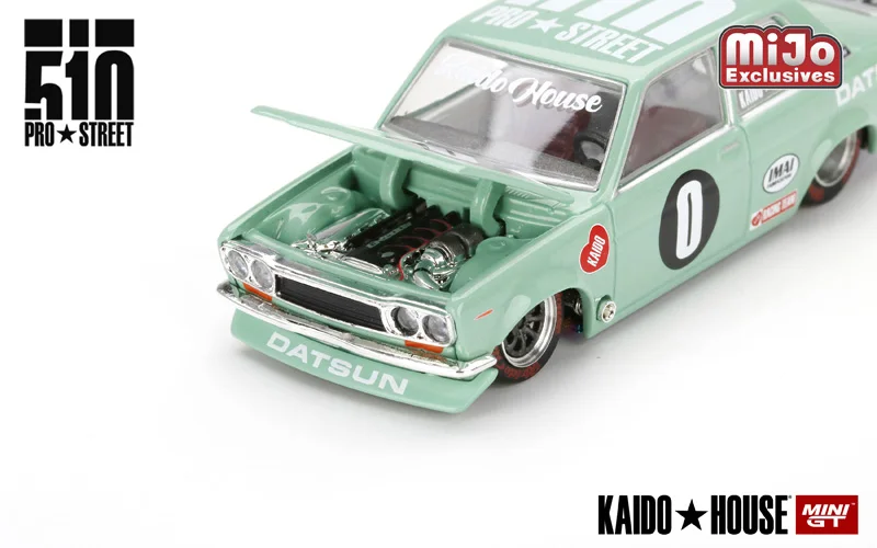 TSM MINI GT KAIDO HOUSE 1/64 Minigt KHMG008 Datsun 510 Pro Street Diecast lega modello di auto collezione display regalo