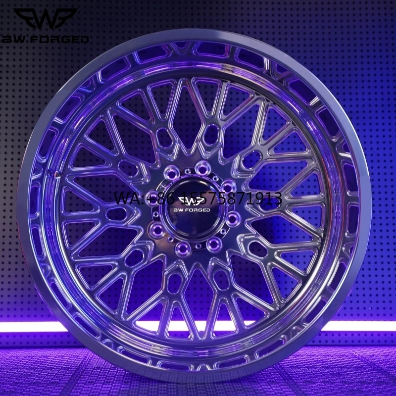 

Forged Aluminum Alloy Offroad Truck Wheels 22 24 26 28 Inch Polished 8x170 8x180 8x6.5 Heavy Duty Design for Off-Road Use